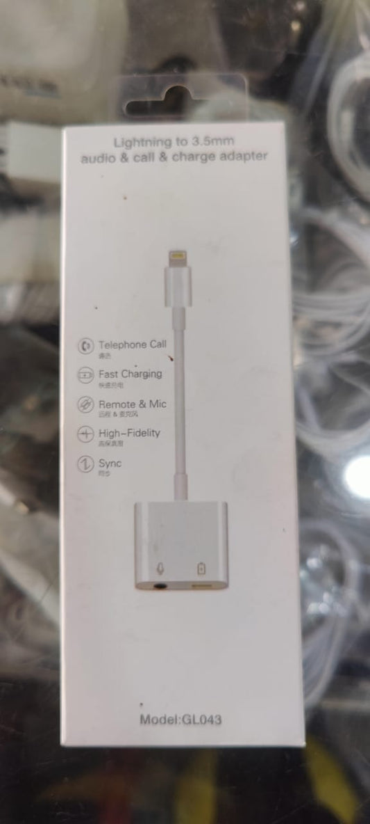 Lightning to 3.5mm Audio & Charging Adapter – Dual Functionality for iPhones